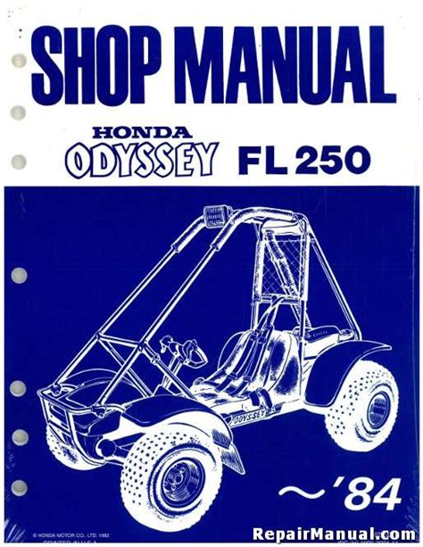 82 honda odyssey fl250 shop manual. - 82 honda odyssey fl250 shop manual.